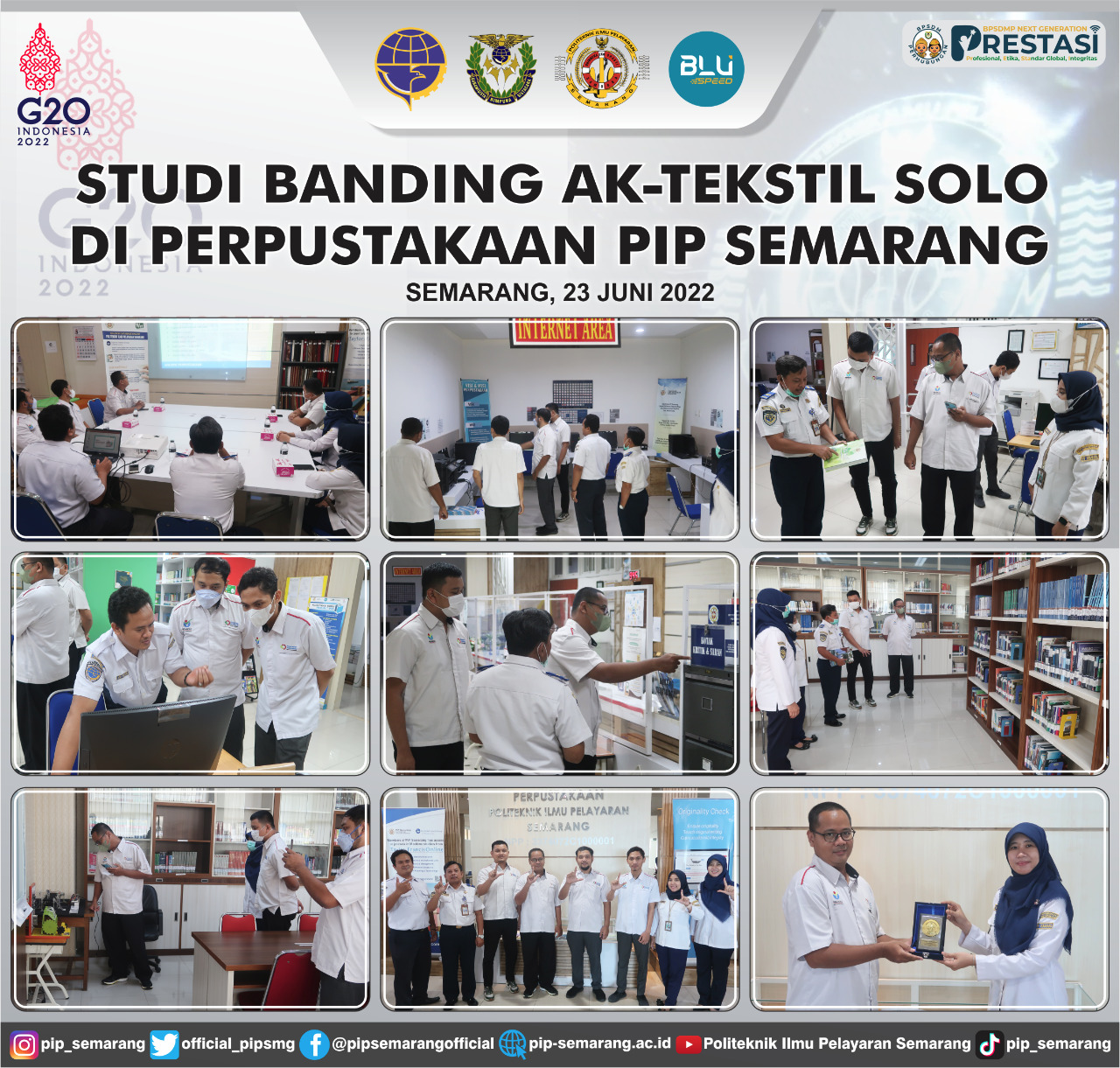 STUDI BANDING AK-TEKSTIL SOLO KE PERPUSTAKAAN PIP SEMARANG