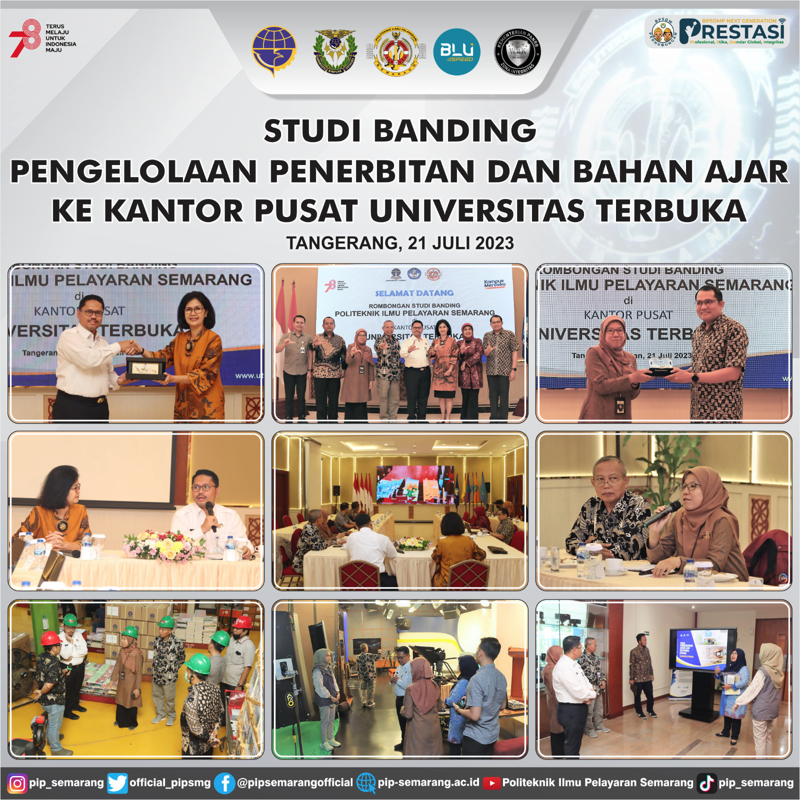 STUDI BANDING KE UT, PIP SEMARANG INGIN JAJAKI MANAJEMEN PENGELOLAAN PENERBITAN BAHAN AJAR