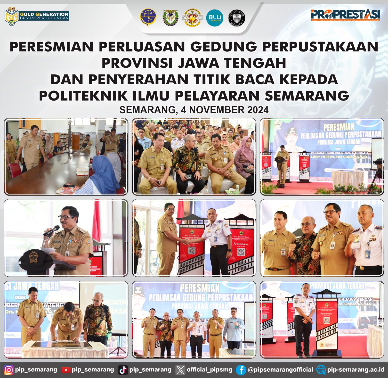 PIP Semarang Ditunjuk Sebagai  Akses Platform Titik Baca oleh Dinas Arsip dan Perpustakaan Provinsi Jawa Tengah