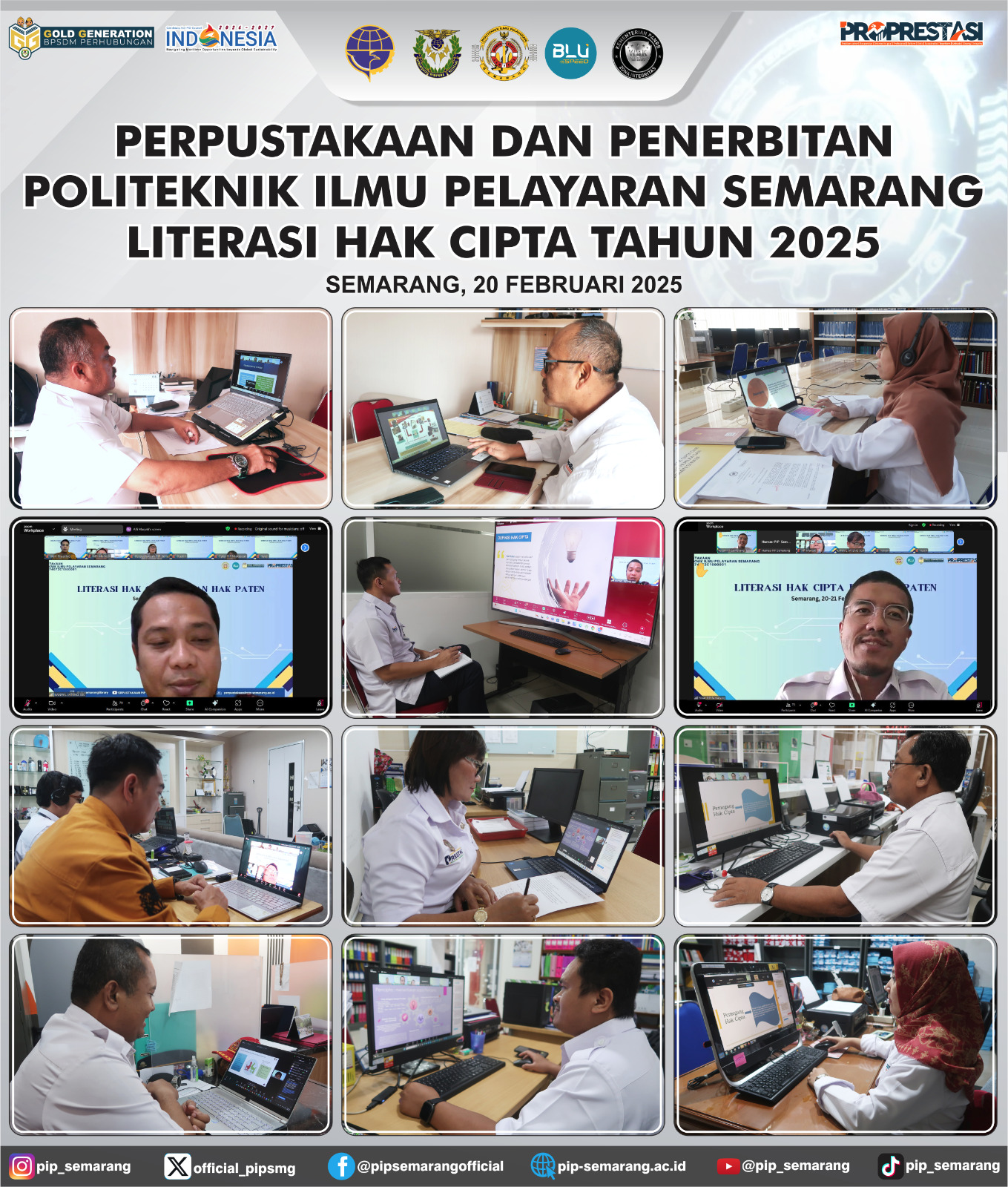 Sosialisasi Literasi Hak Cipta PIP Semarang 20 Februari 2025
