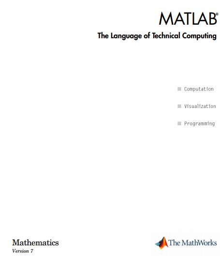 MATLAB: The Language of Technical Computing