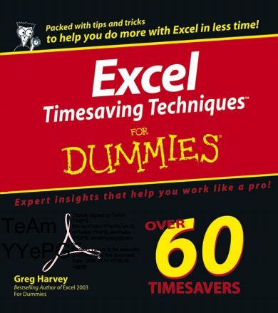 Excel Timesaving Techniques For Dummies 