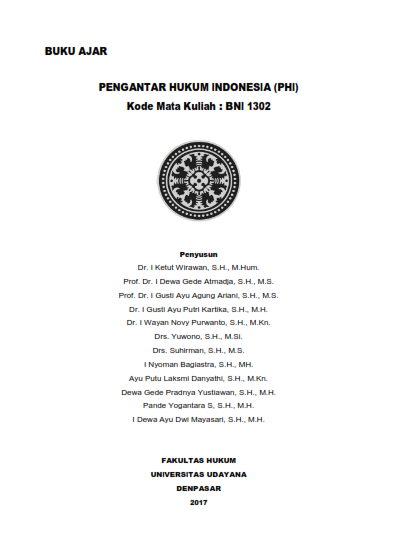 Pengantar Hukum Indonesia