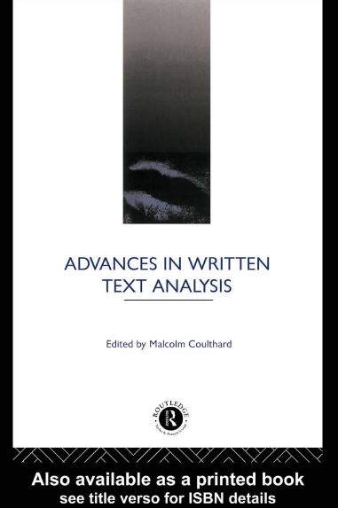 Advances in Written Text Analysis
