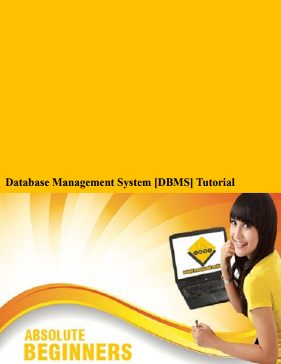 Database Management System [DBMS] Tutorial