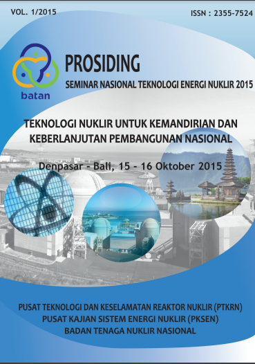 PROSIDING SEMINAR NASIONAL TEKNOLOGI ENERGI NUKLIR 2015