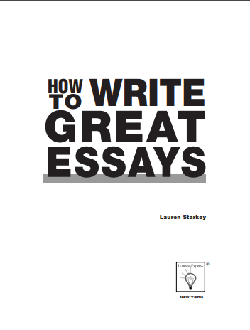 How To Write Great Essays 