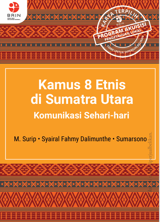 Kamus 8 Etnis  di Sumatra Utara  Komunikasi Sehari-hari