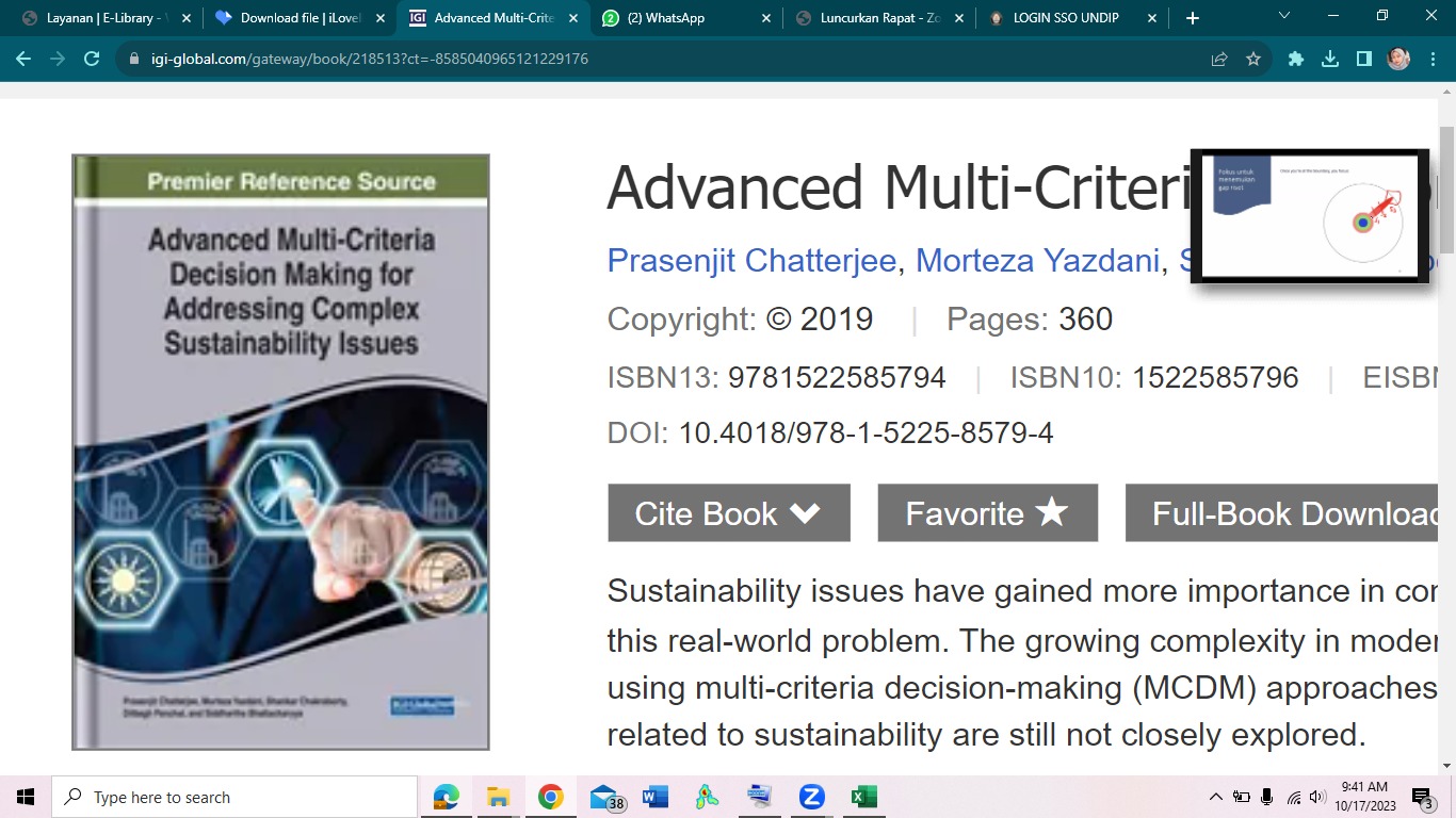 Advanced Multi-Criteria Decision Making for Addressing Complex Sustainability Issues