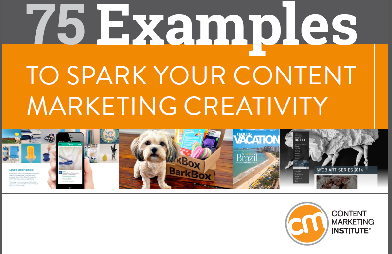 TO SPARK YOUR CONTENT MARKETING CREATIVITY 75 Examples