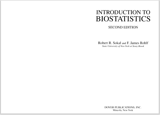 INTRODUCTION TO BIOSTATISTICS