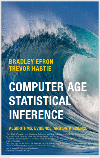 Computer Age Statistical Inference Algorithms, Evidence, and Data Science