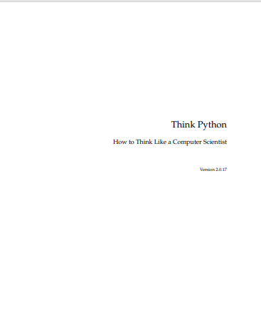 Think Python