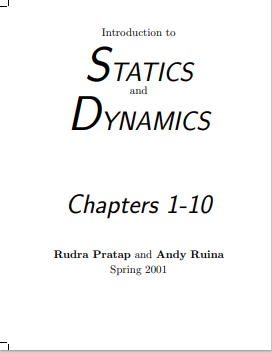 Introduction to STATICS and DYNAMICS