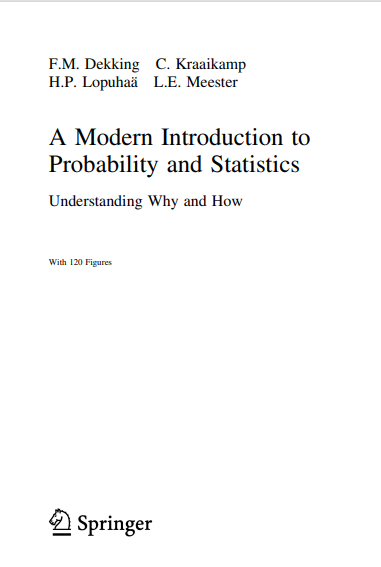 A Modern Introduction to Probability and Statistics