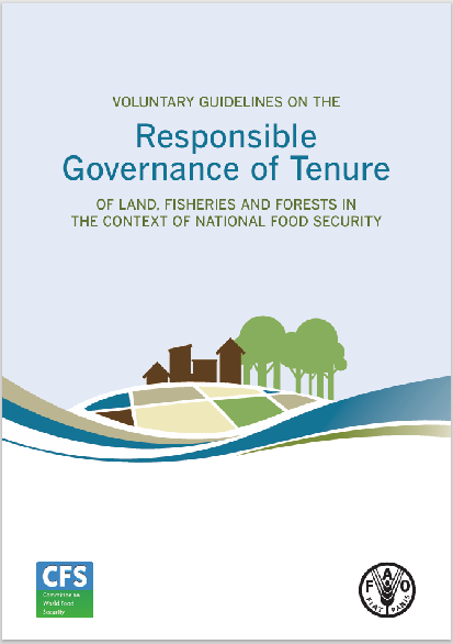 VOLUNTARY GUIDELINES ON THE  Responsible  Governance of Tenure  OF LAND, FISHERIES AND FORESTS IN  THE CONTEXT OF NATIONAL FOOD SECURITY