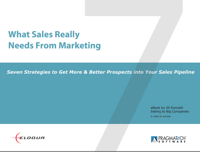 What Sales Really Needs From Marketing