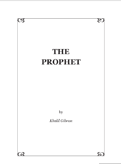 THE PROPHET 