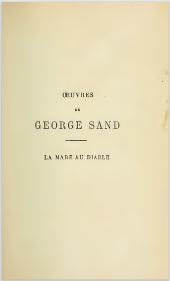 GEORGE SAND