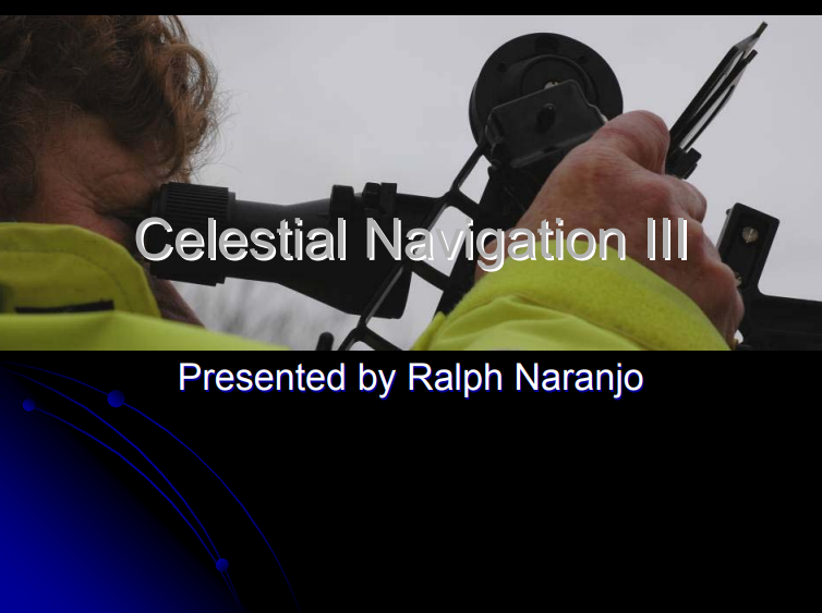 Celestial Navigation III