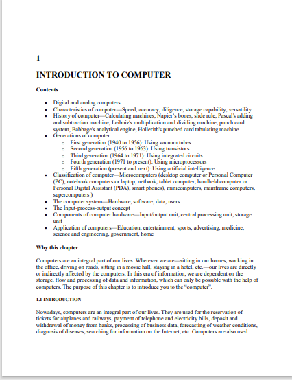 INTRODUCTION TO COMPUTER