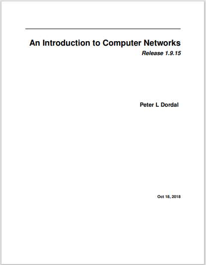 An Introduction to Computer Networks