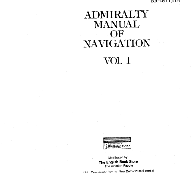 Admiralty Manual of Navigation