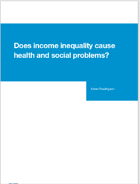 Does income inequality cause  health and social problems?
