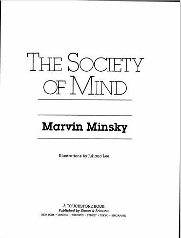 The Society  Of Mind