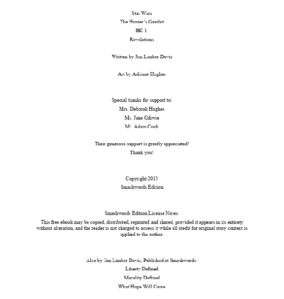 Star Wars  The Hunter�s Gambit