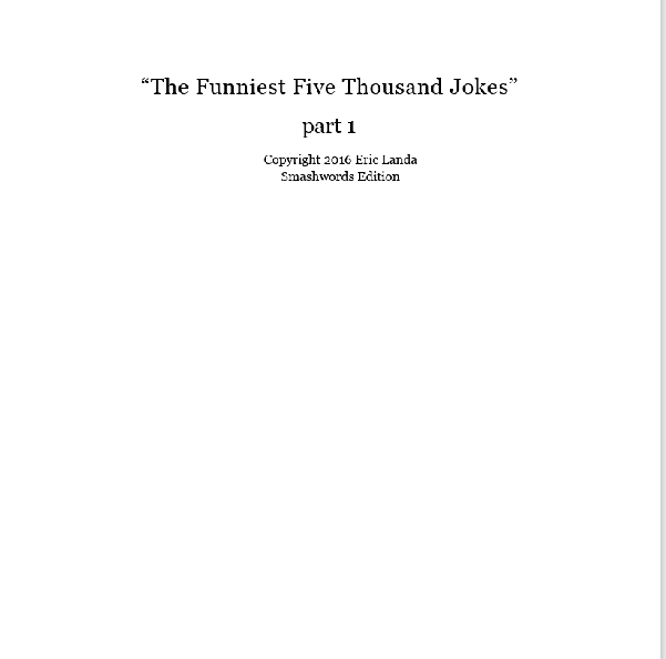 The Funniest Five Thousand Jokes