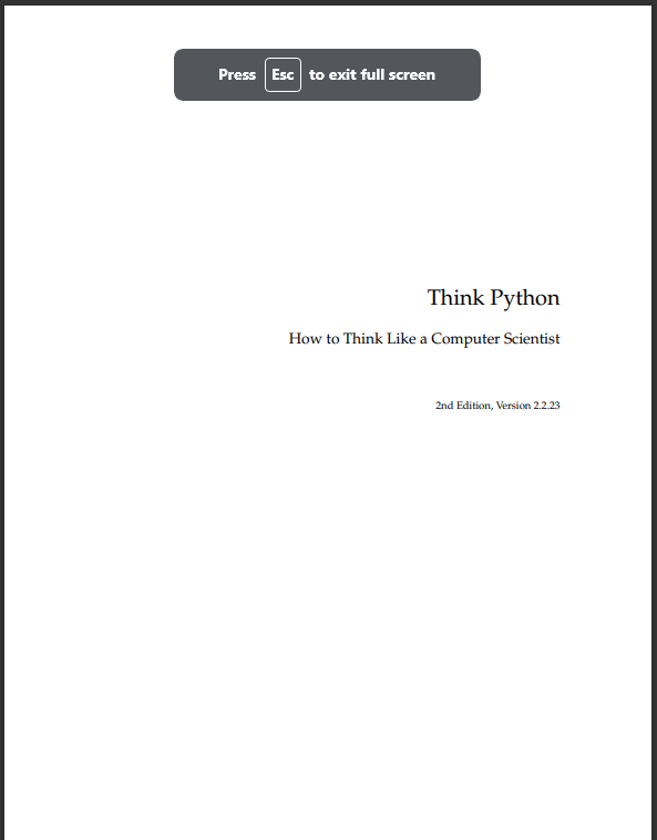 Think Python How to Think Like a Computer Scientist