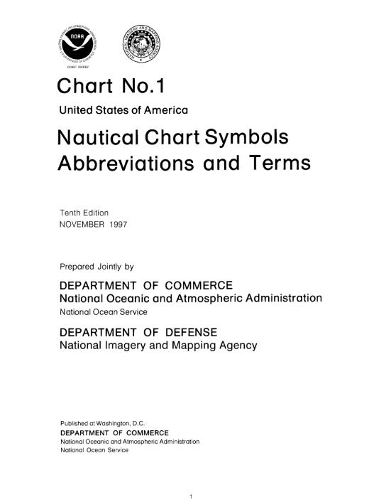 Nautical Chart Symbols Abbrevations and Terms