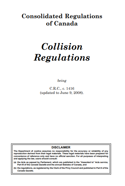 Consolidated Regulations of Canada