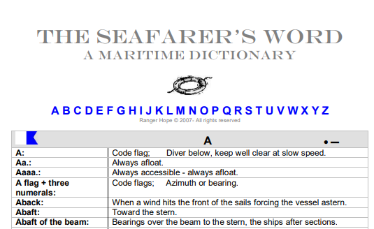 A Maritim Dictionary
