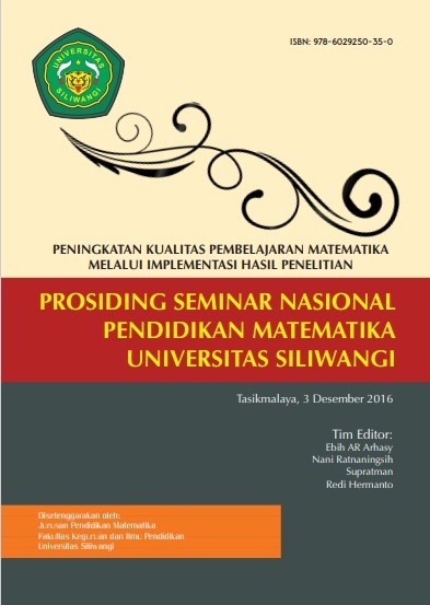 PROSIDING SEMINAR NASIONAL PENDIDIKAN MATEMATIKA UNIVERSITAS SILIWANGI