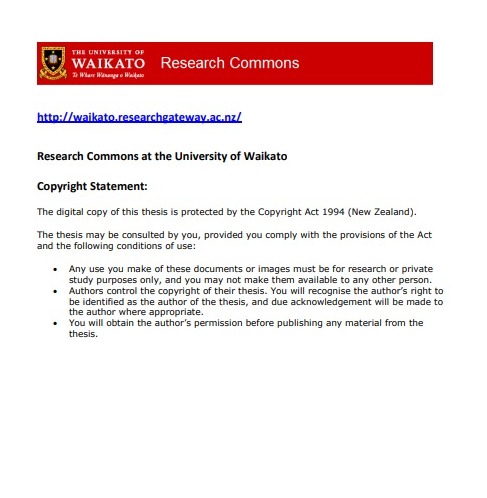 Research Commons at the University of Waikato