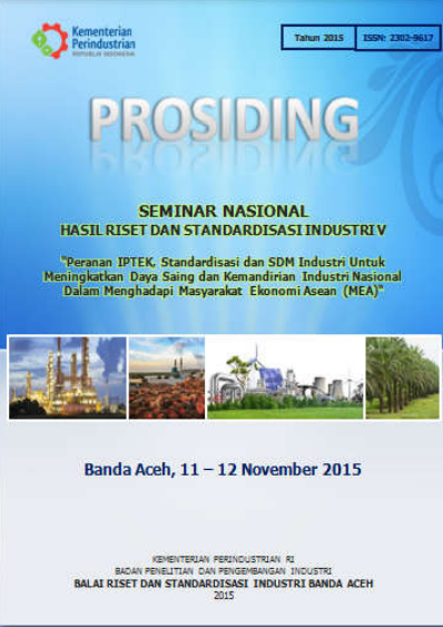 Prosiding Seminar Nasional Hasil Riset dan Standarisasi Industri V 