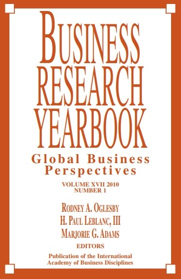 BUSINESS RESEARCH YEARBOOK  GLOBAL BUSINESS PERSPECTIVES