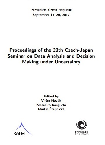 Proceedings of the 20th Czech-Japan Seminar on Data Analysis and Decision Making under Uncertainty