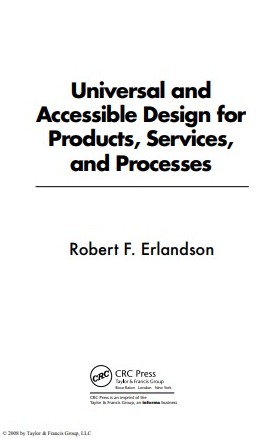 Universal and Accessible Design for Products, Services, and Processes