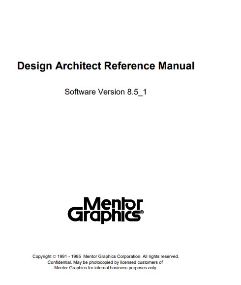 Design Architect Reference Manual