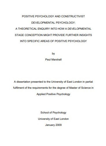 Dissertation Paul Marshall