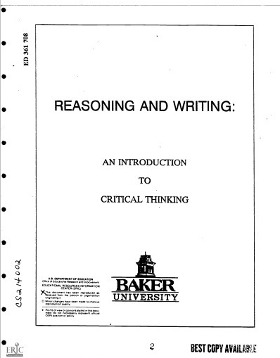 REASONING AND WRITING