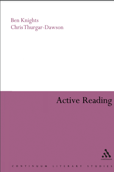 Active Reading Transformative Writing in Literary Studies