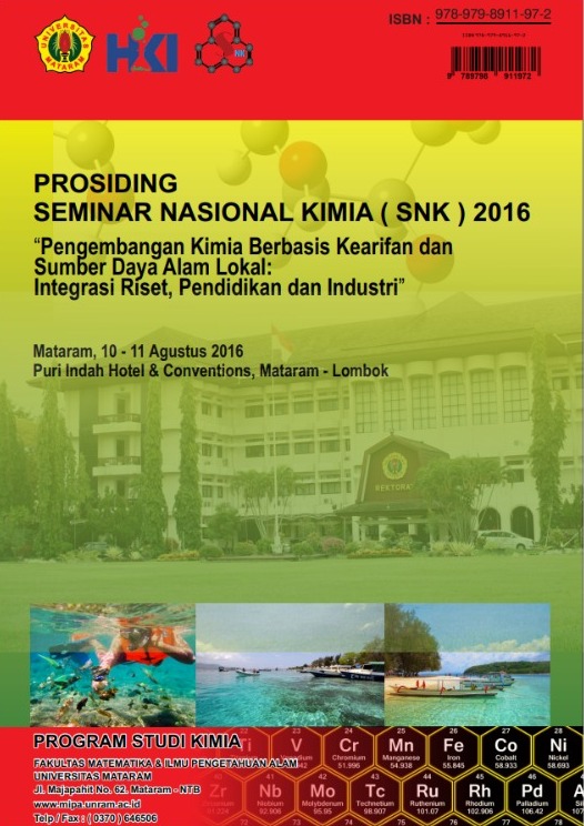 PROSIDING SEMINAR NASIONAL KIMIA - LOMBOK 2016 