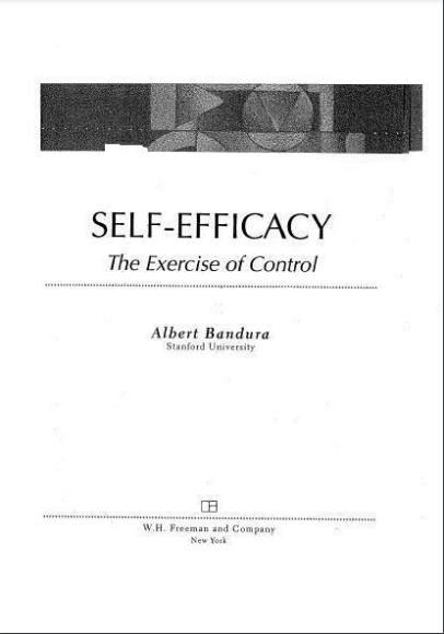 Self Afficacy the Exercise of Control 