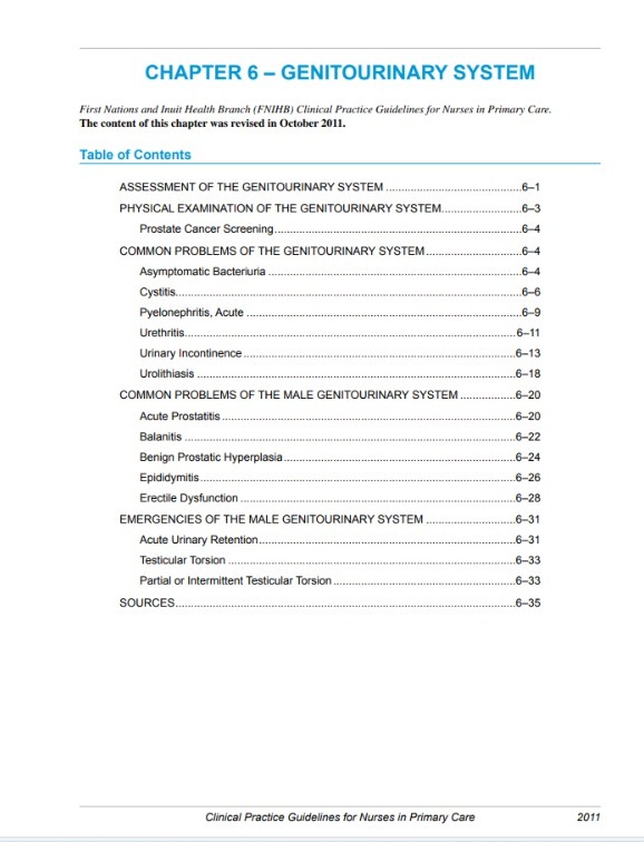 GENITOURINARY SYSTEM