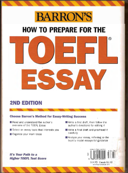 Barron's How to Prepare For The TOEFL Essay Second Edition