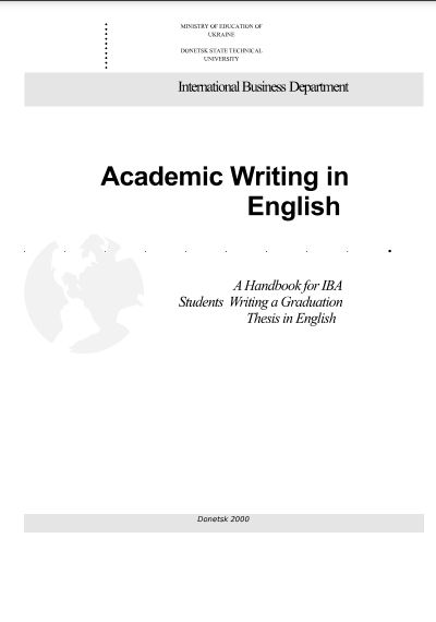 Academic Writing in English 